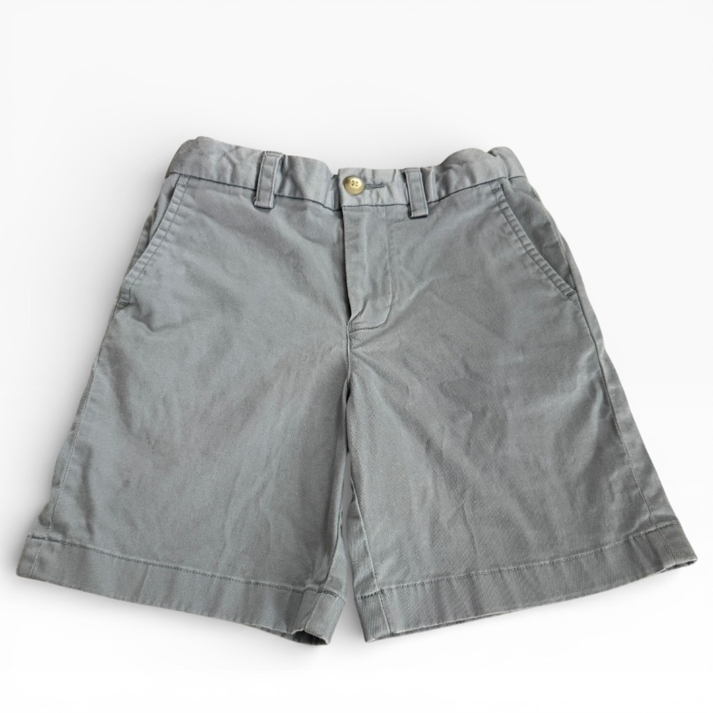 Southern‎ Tide Boys Shorts Size 6 Gray Stretch Chino Classic Preppy